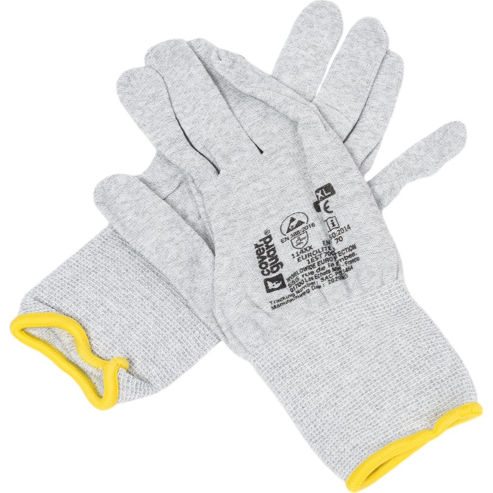 Изображение товара Перчатки COVERGUARD EUROLITE EST70 белые размер 10 для точных работ