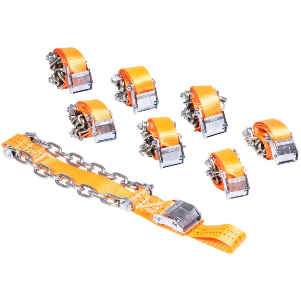 Комплект браслетов противоскольжения Автоdело комплект браслетов противоскольжения для шин 205 235 tplus