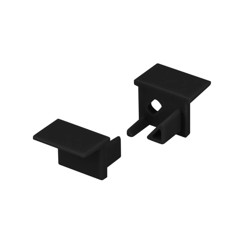 Изображение товара Комплект заглушек Arlight SL-BEVEL-H10-F14 BLACK для профилей 2 шт