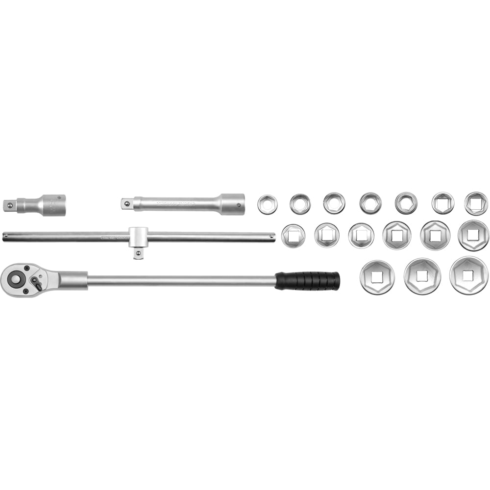 Изображение товара Набор головок с принадлежностями YATO 3/4" 20 шт профессиональный