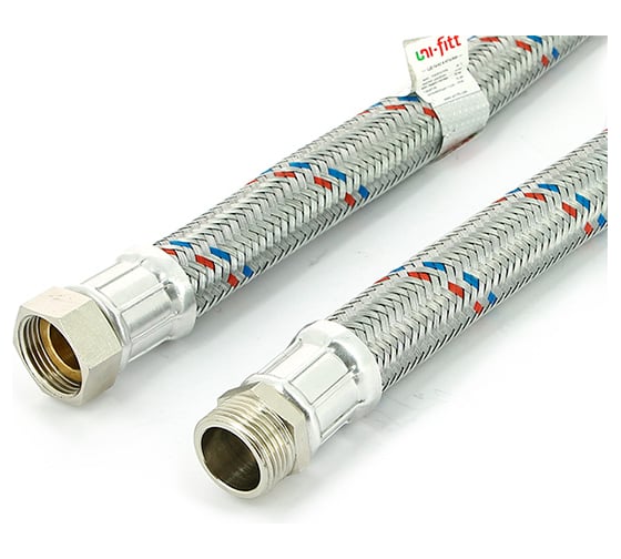 Изображение товара Гибкая подводка для воды Uni-Fitt НВ 1 100 см DN 25 504S4410