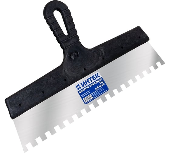 Изображение товара Шпатель Интек 350 мм, зуб 10*10, с пластиковой ручкой 8985