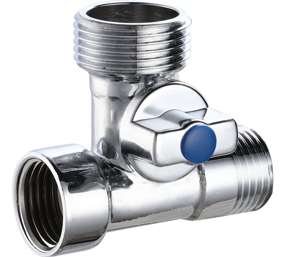 Изображение товара Шаровой кран РМС люкс 15-15x20x15 для подключения сантехприборов РМС 15-15х20х15