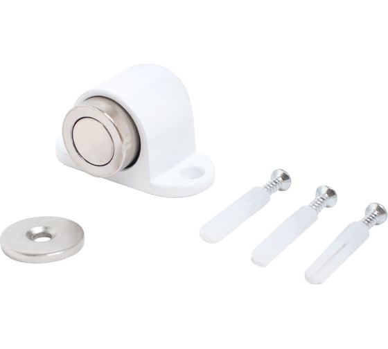 Изображение товара Магнитный ограничитель Стандарт 926 WW пушка, матовый, белый, европакет 15427