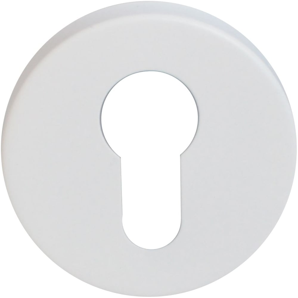 Изображение товара Накладка для ц/м Стандарт INOX 0200 WHITE белая из нержавеющей стали