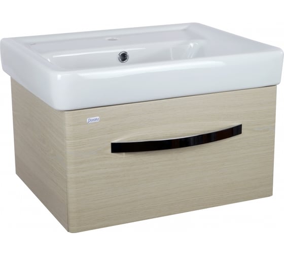 Изображение товара Подвесная тумба DORATIZ Коралл 60 светлый дуб, под умывальник Сомо 60, с ящиком 9912.820С