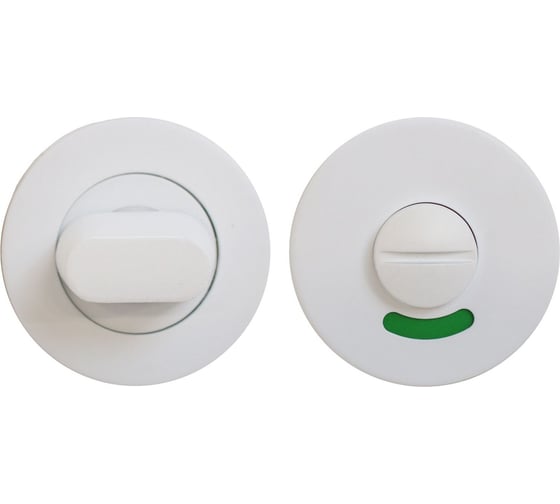 Изображение товара Сантехническая завертка к ручкам Стандарт INOX 02WC SS WHITE белая, нержавеющая сталь 15543