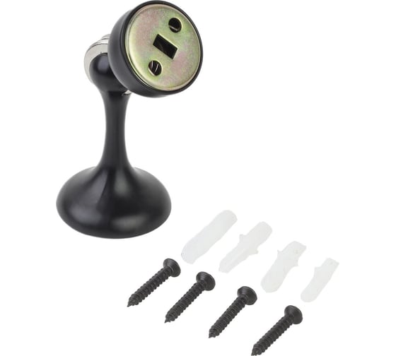 Изображение товара Магнитный ограничитель Стандарт 102 BL прямой, матовый, черный, европакет 15428