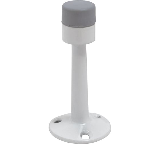 Изображение товара Дверной ограничитель Стандарт 3055 WW прямой, матовый, белый, европакет 15426