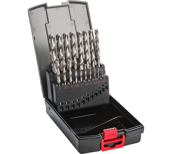 Изображение товара Набор сверл PRO HSSCo5, DIN338, 1-10 мм, 19 шт MTE 262601