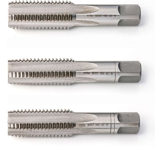 Изображение товара Ручной метчик MTE HSS DIN352 3 шт. M24x3,0 263924