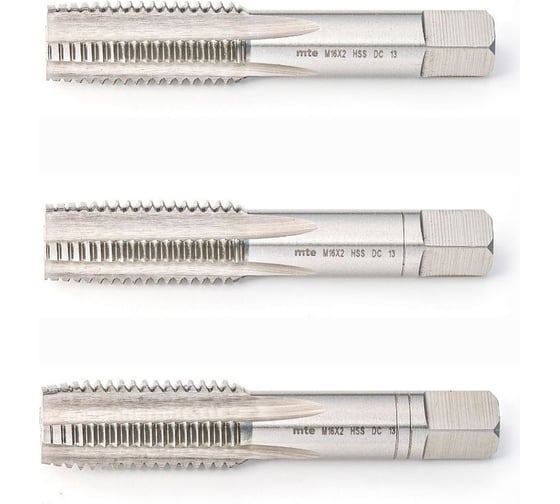 Изображение товара Ручной метчик MTE HSS DIN352 3 шт. M16x2,0 263916