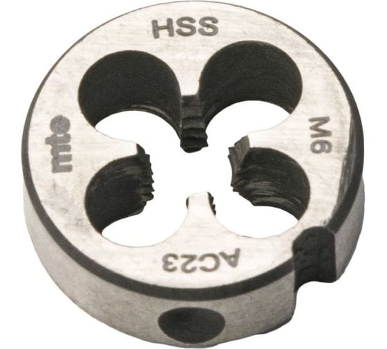 Изображение товара Круглая плашка MTE HSS DINEN22568 M6x1,0 26526
