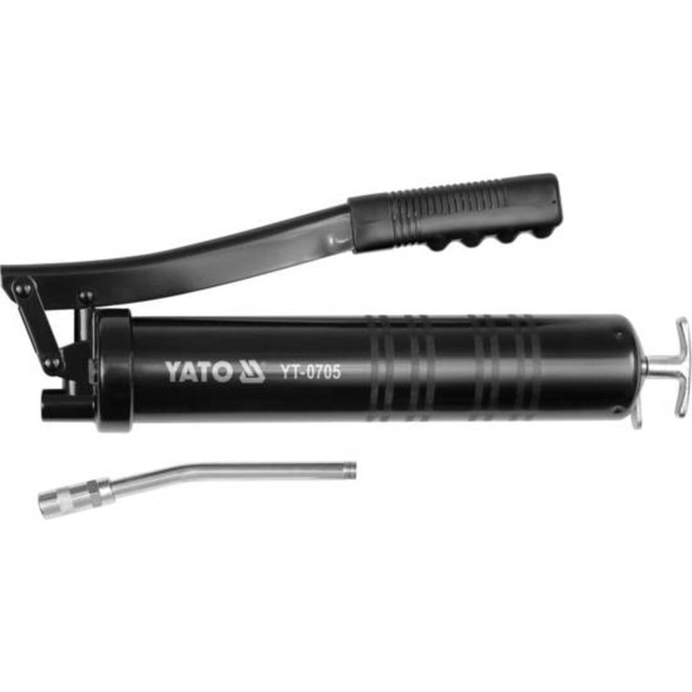 Плунжерный шприц для смазки YATO двухрежимный пневматический шприц для смазки petropump