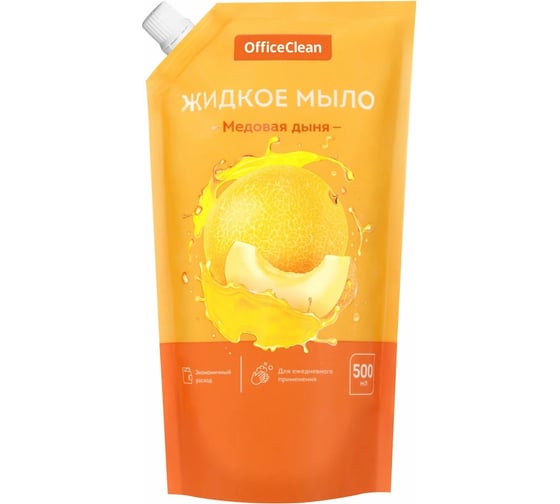 Изображение товара Жидкое мыло OfficeClean медовая дыня, дой-пак, 500 мл 359433