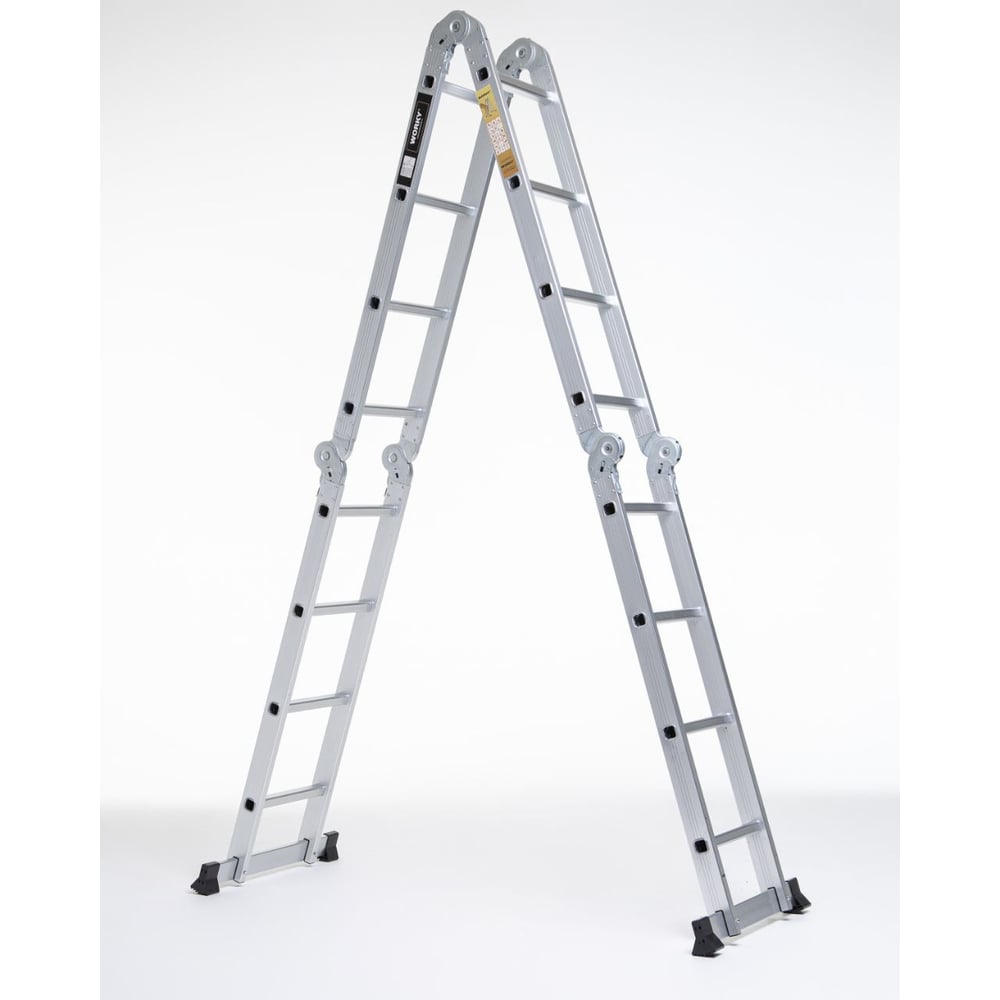 Изображение товара Лестница-стремянка WORKY 4x4 трансформер 5.6 м алюминий