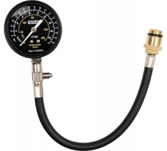 Изображение товара Компрессометр YATO max 21 бар, с гибким шлангом YT-7301