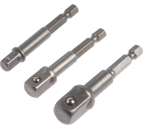 Изображение товара Набор адаптеров для торцевых головок сталь CrV, 1/2x75 мм, 3/8 и 1/4x65 мм, 3 шт ТУНДРА 2270976