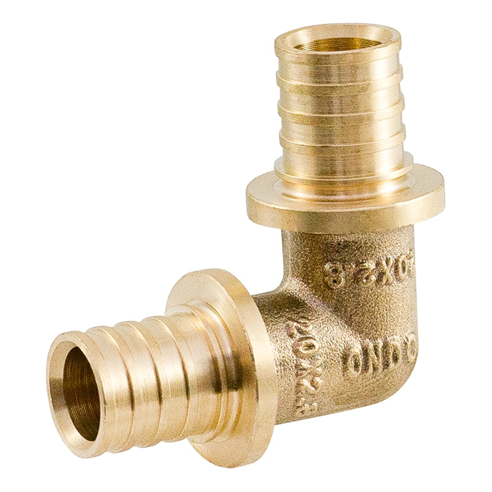 Изображение товара Аксиальный уголок ONDO 16x16 OXL01616 из латуни для труб 16 мм