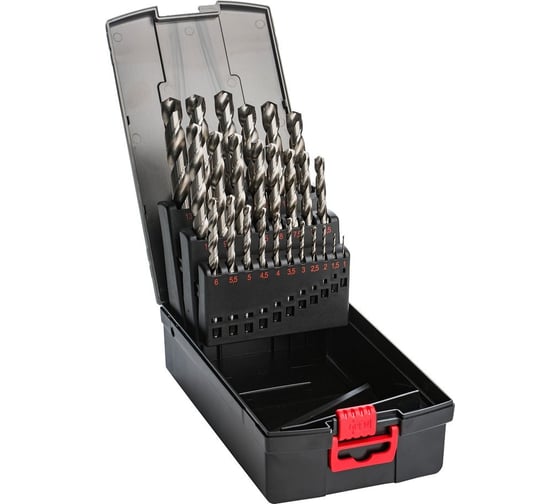 Изображение товара Набор сверл PRO HSSCo5, DIN338, 1-13 мм, 25 шт MTE 262602