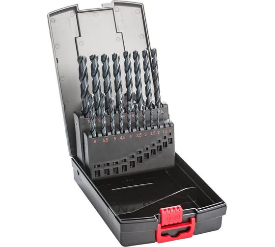 Изображение товара Набор сверл PRO HSSG, DIN338, 1-10 мм, 19 шт MTE 2624000001