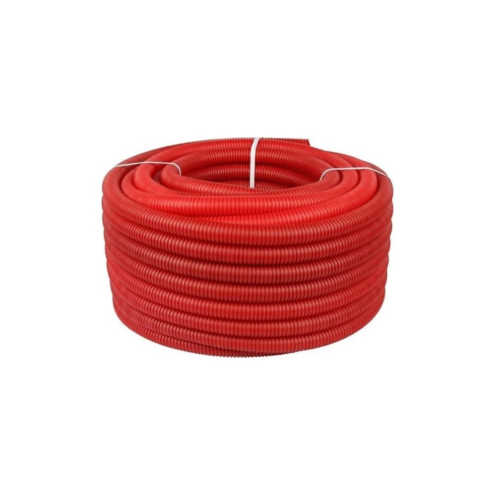 Изображение товара Гофрированная труба BYR PEX 50 Красная, 30 м
