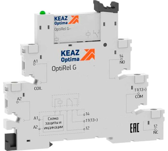 Изображение товара Релейный модуль КЭАЗ OptiRel G RM38-51-24D-6-V-CO -10шт 280988