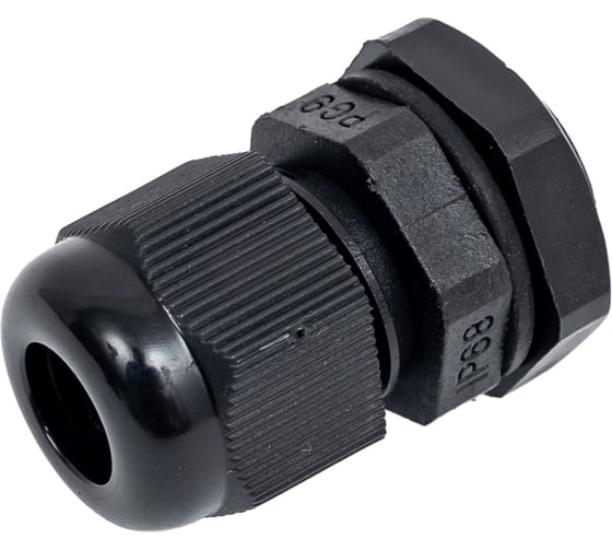 Изображение товара Кабельный ввод REXANT PG-9 (4-8 мм) черный 100 шт. 07-8009-1