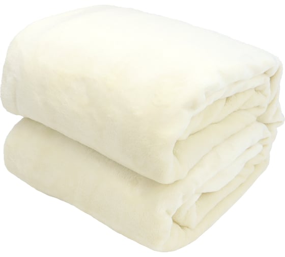 Изображение товара Плед ND Home велсофт коралл, кремовый, полиэстер, 200x220 см, 260 г/м 306808