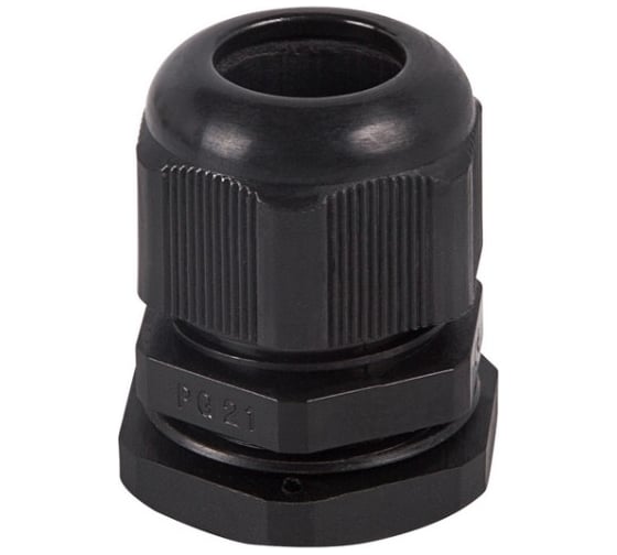 Изображение товара Кабельный ввод REXANT PG-16 (10-14 мм) черный 100 шт. 07-8016-1