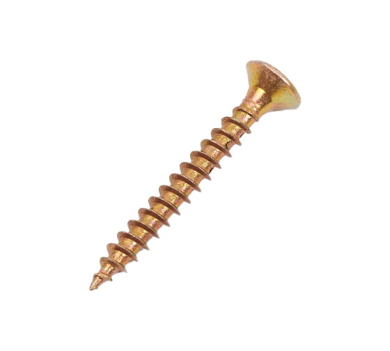 Изображение товара Универсальные шурупы Доброга 3,0x25 мм, желтый цинк, 100 шт. ЦБ-00029853