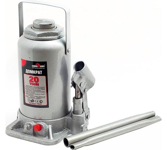 Изображение товара Гидравлический Домкрат СЕРВИС КЛЮЧ 20 т, высота 242-452, 75020