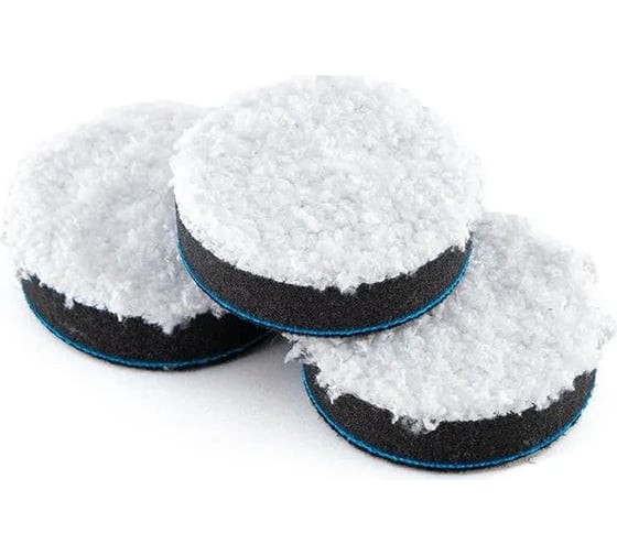 Изображение товара Комплект микрофибровых кругов Microfiber pad set 50 мм, 3 шт Shine systems SS466