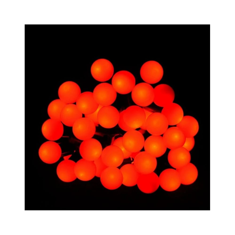 Изображение товара Уличная гирлянда светодиодная шарики 50 шт длина 5 м красная GLQ 102T-5M-50-R
