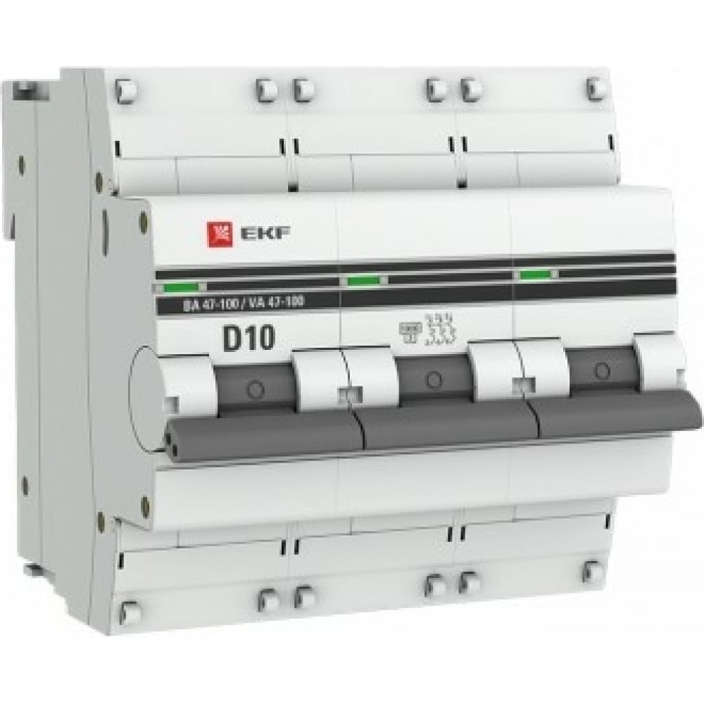 Автоматический выключатель EKF - mcb47100-3-10D-pro