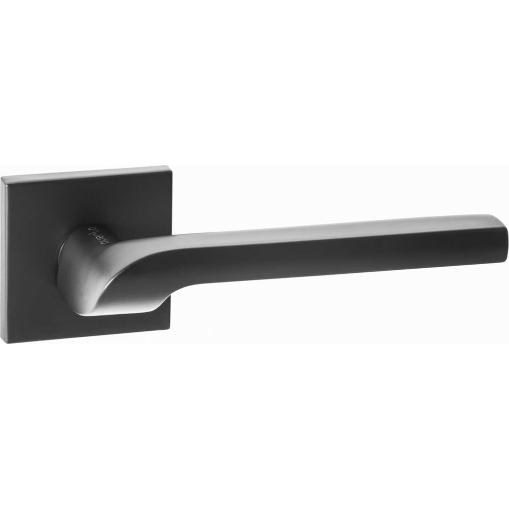 Изображение товара Дверная ручка PUERTO Пастьера серия SLIM черный алюминий гальваника межкомнатная