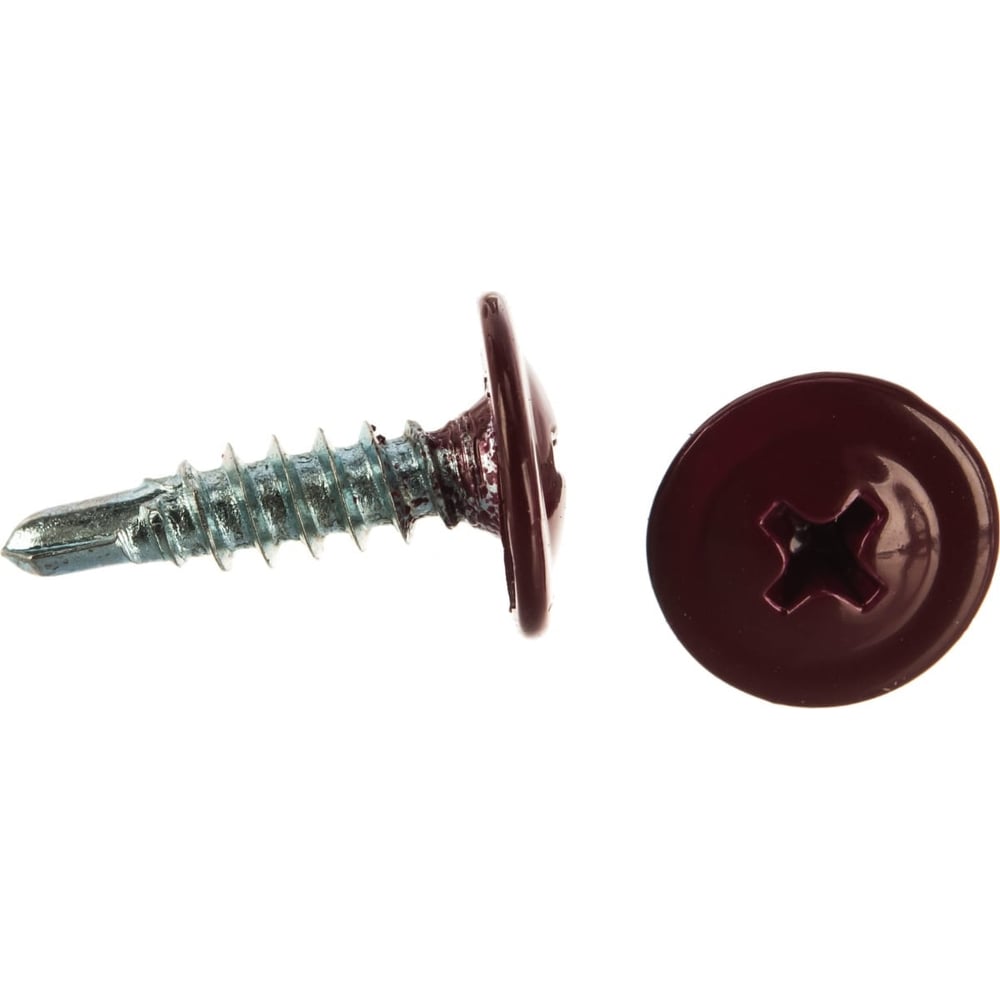 Изображение товара Саморез Доброга пресс-шайба 4.2x25 мм цинк сверло PH2 50 шт. RAL 3005