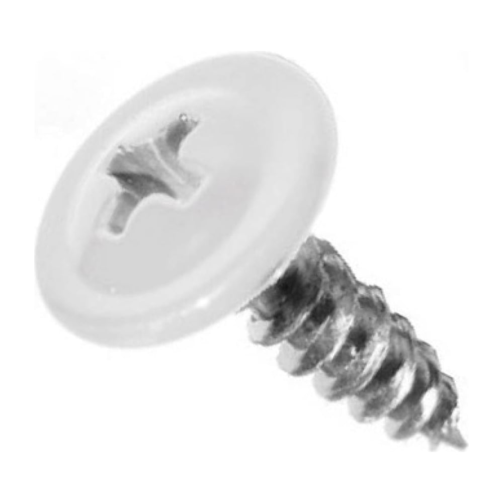 Изображение товара Саморез Доброга пресс-шайба 4.2x16 цинк 100 шт RAL9003 белый