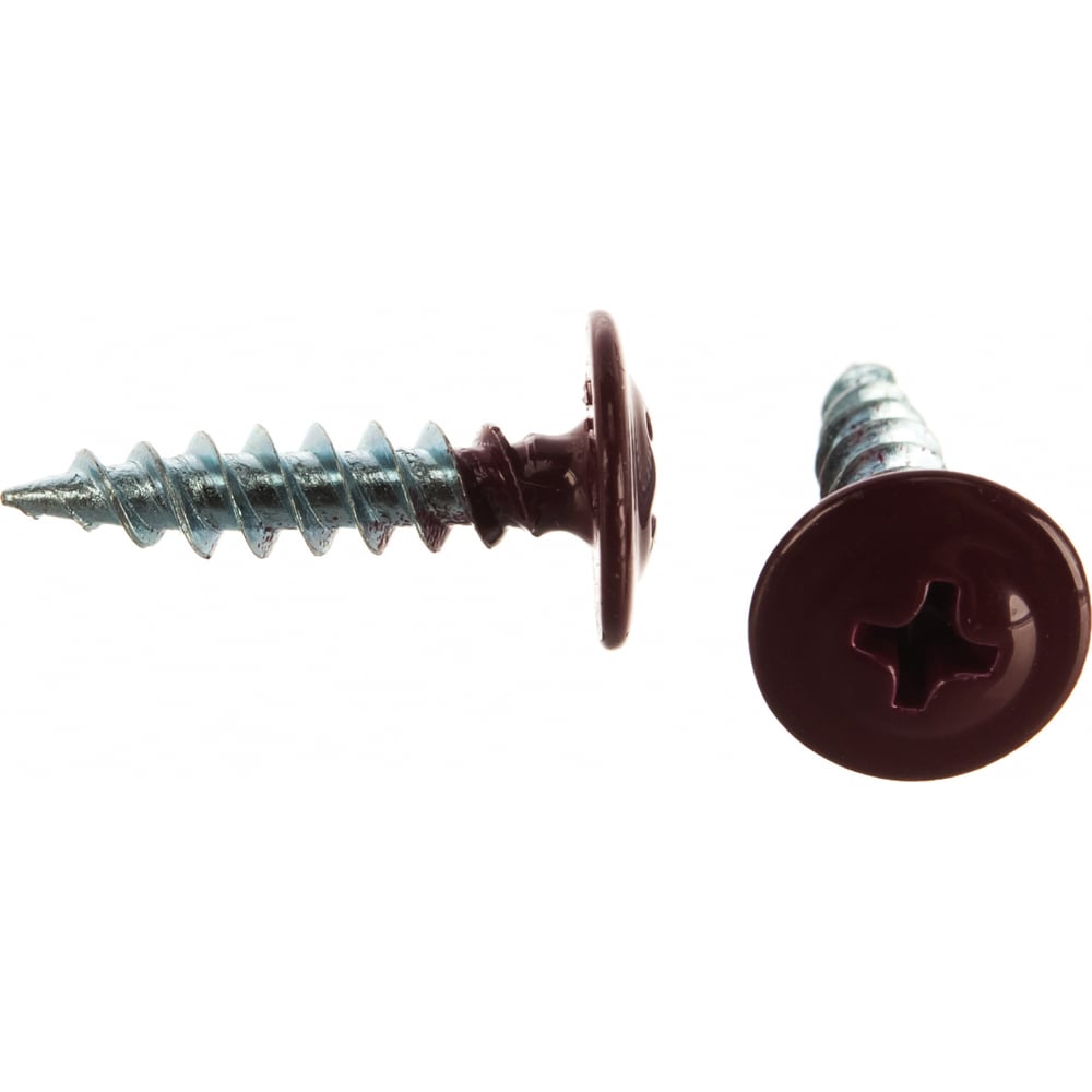 Изображение товара Саморез Доброга пресс-шайба 4.2x25 цинк RAL3005 50 шт