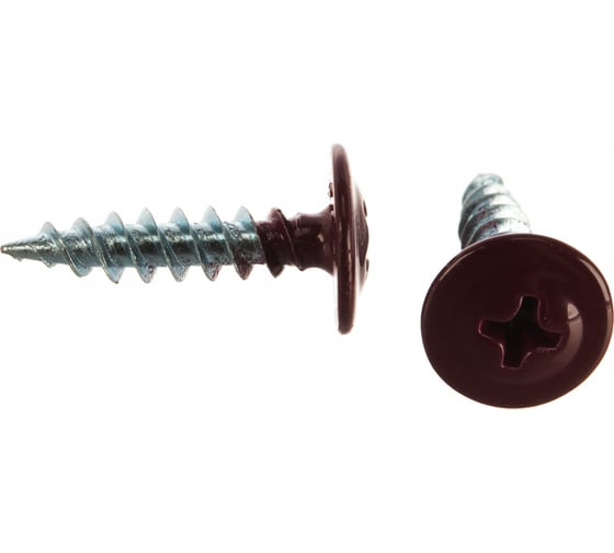 Изображение товара Саморез Доброга пресс-шайба, 4.2x25 цинк 50 шт. RAL3005 Красное вино ТД-00015415