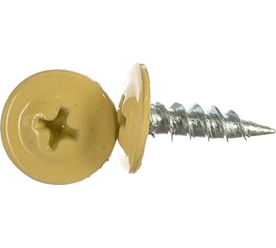 Изображение товара Саморез Доброга пресс-шайба, 4.2x25 цинк 50 шт. RAL1014 Слоновая кость ТД-00015414