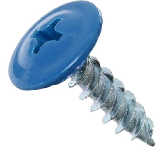 Изображение товара Саморез Доброга пресс-шайба, 4.2x16 цинк 100 шт. RAL5002 Ультра синий ТД-00015634