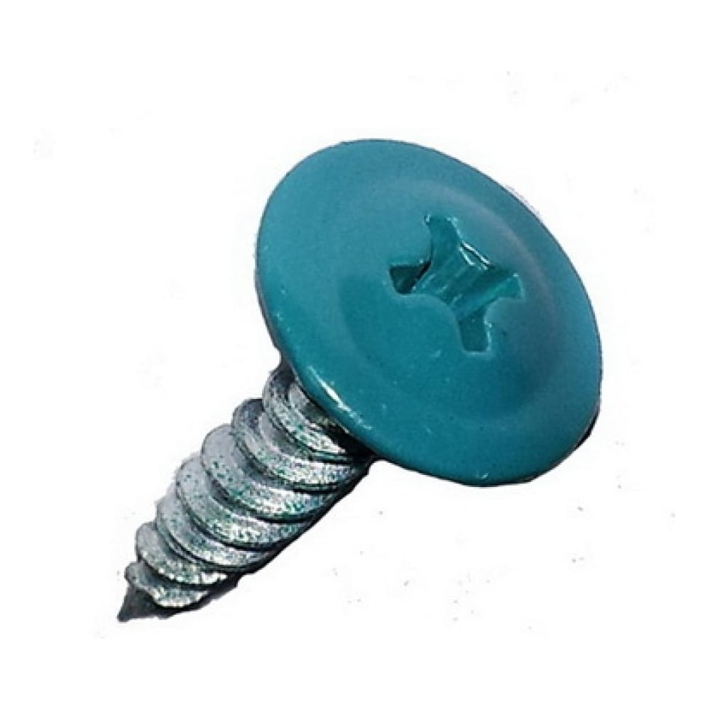 Изображение товара Саморез Доброга пресс-шайба 4.2x16 цинк RAL5021 синяя упаковка 100 шт