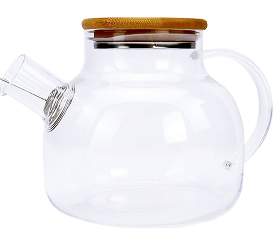 Изображение товара Заварочный чайник ND Play с бамбуковой крышкой, в подарочной упаковке, 1000 мл, стекло 306653
