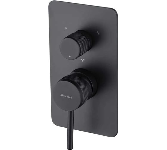 Изображение товара Встраиваемый смеситель ALLEN BRAU PRIORITY X3 3 выхода, Kerox, Easy box, черный матовый 5.31A11-31 (296349) 00296349