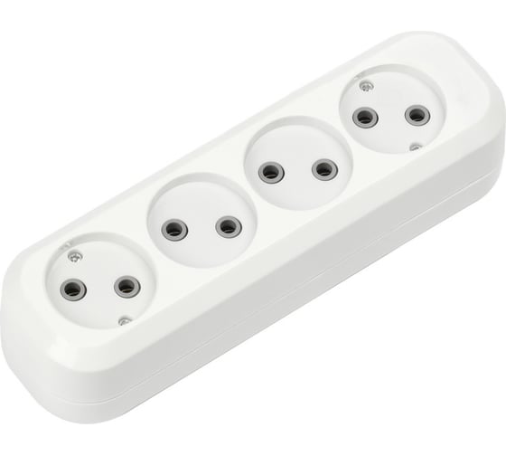 Изображение товара Колодка Smartbuy 4 гнезда 10А/2,2кВт без заземления SBE-10-4-00-N