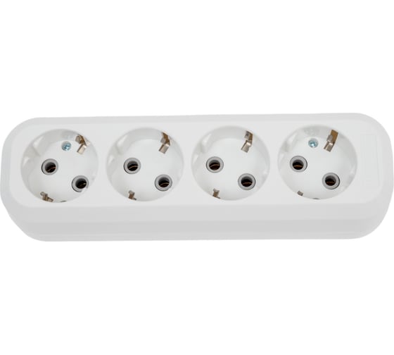 Изображение товара Колодка Smartbuy 4 гнезда 16А/3,5кВт с заземлением SBE-16-4-00-Z