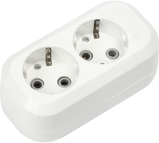 Изображение товара Колодка Smartbuy 2 гнезда 16А/3,5кВт c заземлением SBE-16-2-00-Z