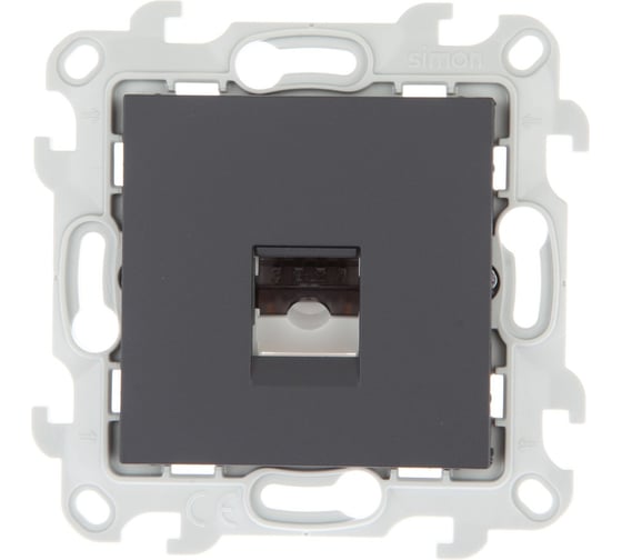 Изображение товара Телефонная розетка Simon RJ11, графит 2410480-038