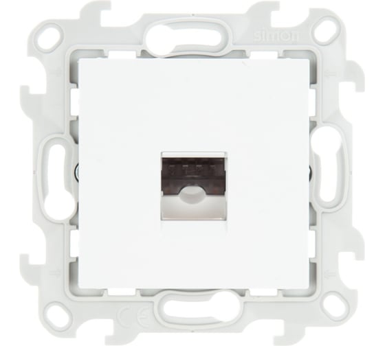 Изображение товара Телефонная розетка Simon RJ11, бел 2410480-030